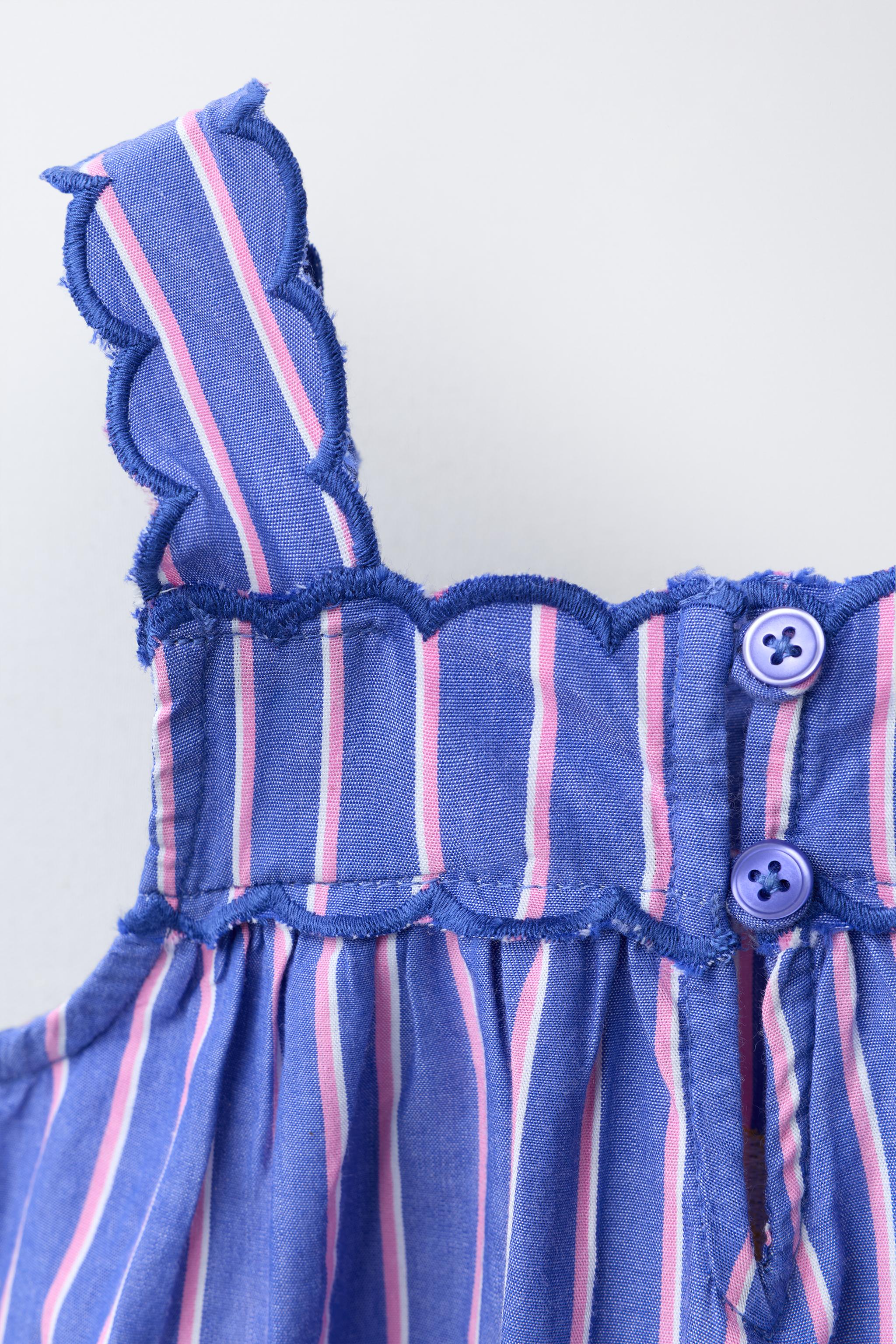 EMBROIDERED STRIPED TOP SISSEL EDELBO X ZARA KIDS